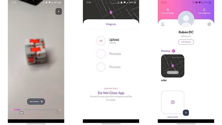 Cómo guardar espacios en 3D con tu móvil y una app Cómo guardar espacios en 3D con tu móvil y una app