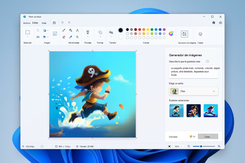 creando imagenes con Paint