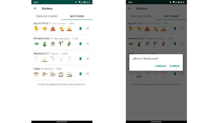 borrar stickers whatsapp borrar stickers whatsapp