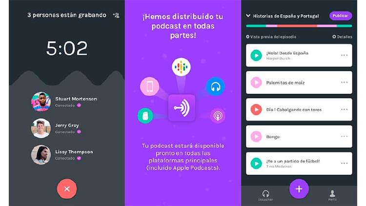 grabar y crear servicios de podcast