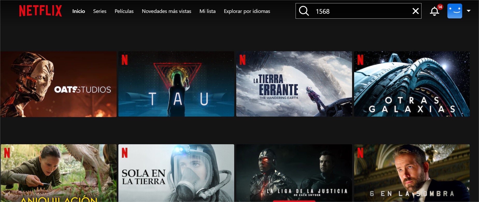 menús ocultos Netflix