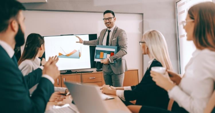 presentación en empresa