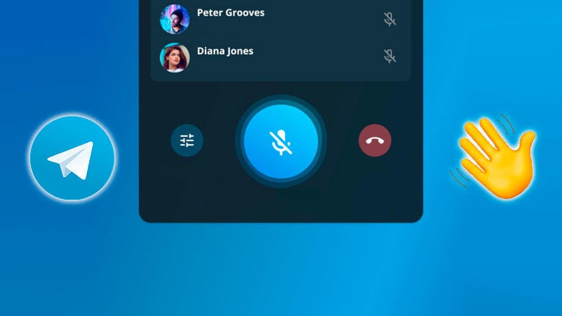 chat voz telegram clubhouse