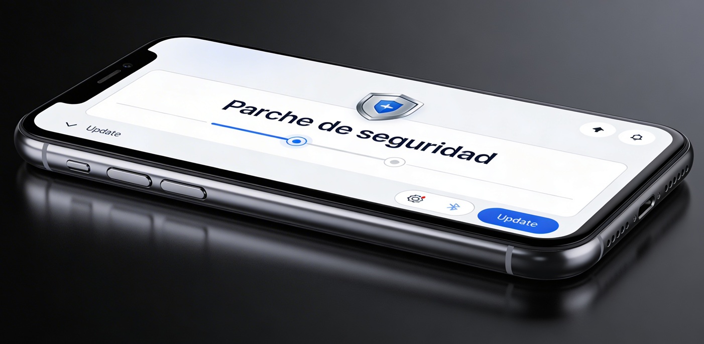 movil recibiendo un parche de seguridad