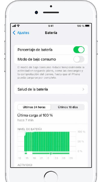 estado batería iphone