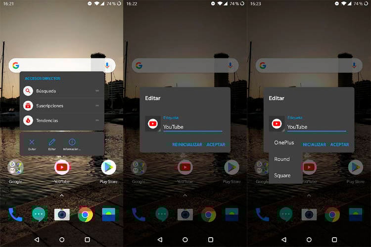 OnePlus personalizar iconos OnePlus personalizar iconos