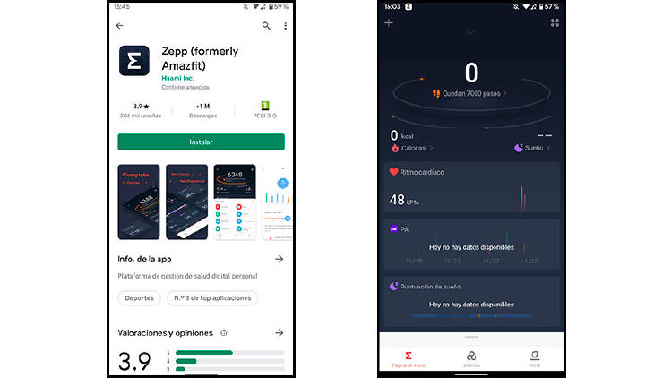 app zepp amazfit