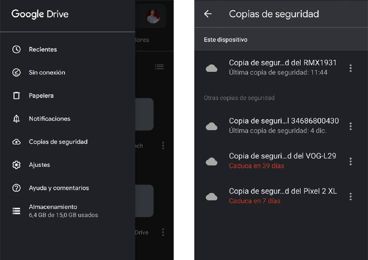 copias de seguridad drive movil copias de seguridad drive móvil