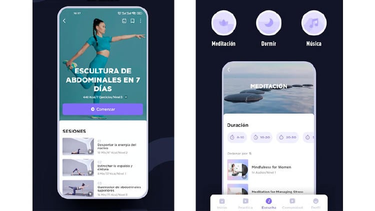 app yoga ejercicios movil