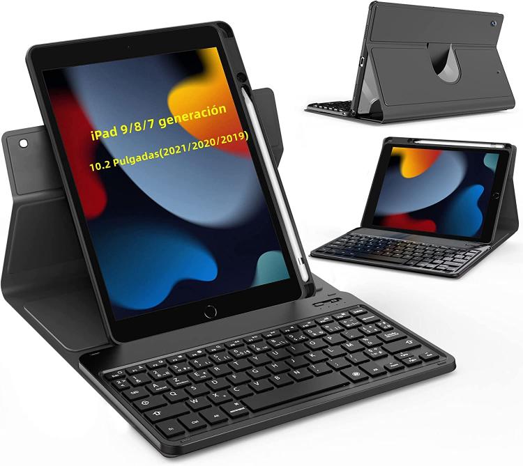 Funda con teclado para iPad