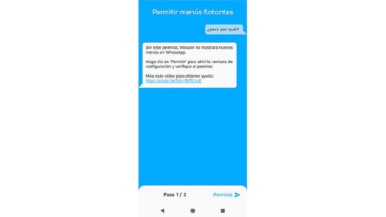 permisos wasabi mensajes permisos wasabi mensajes